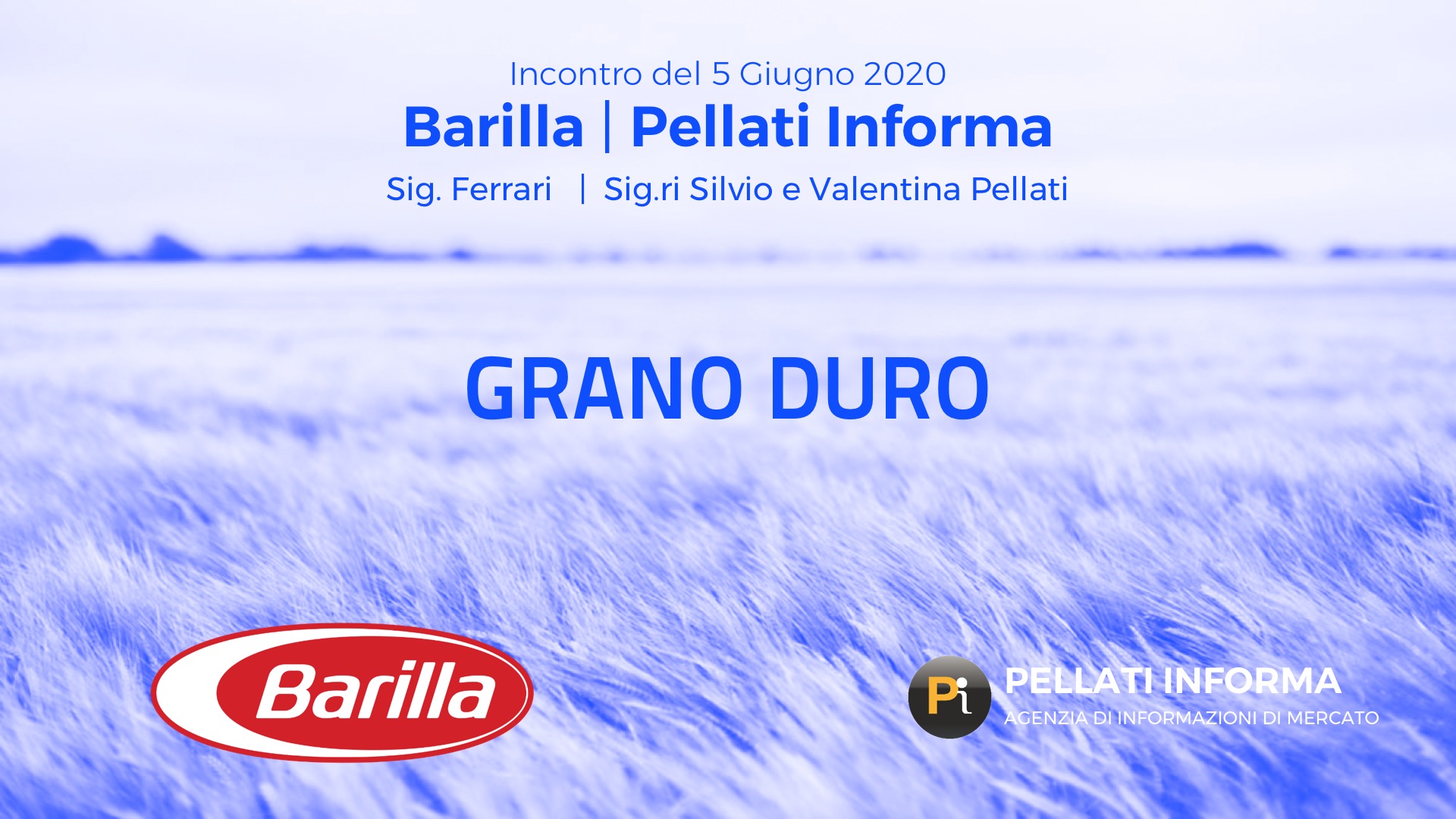 Incontro del 5 Giugno 2020 Barilla | Pellati Informa